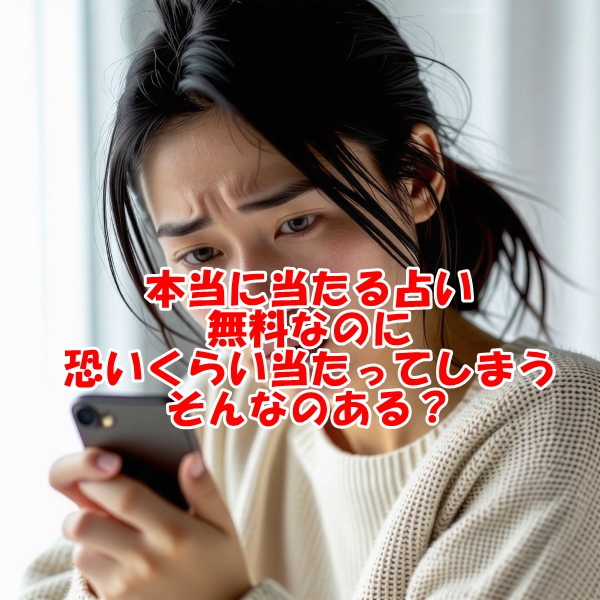 本当に当たる占い無料なのに恐いくらい当たってしまう そんなのある？