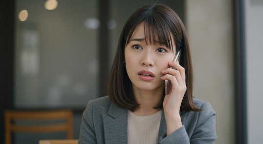 電話占いのウラスピの口コミを信じるも不安を抱える女性